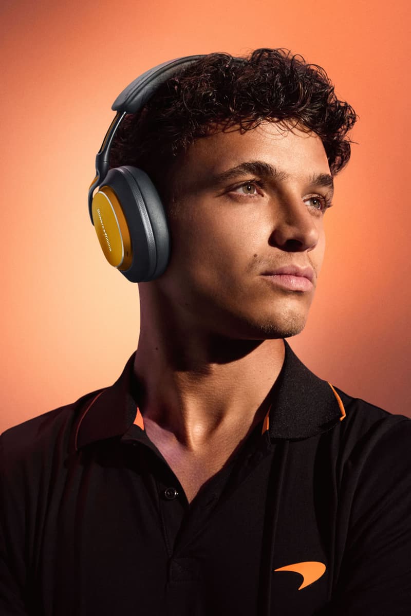 For the Las Vegas Grand Prix, Bowers & Wilkins and McLaren Continue To Champion the Pursuit of Perfection px8 f1 edition price release info lando norris oscar piastri driver campaign link website papaya 
