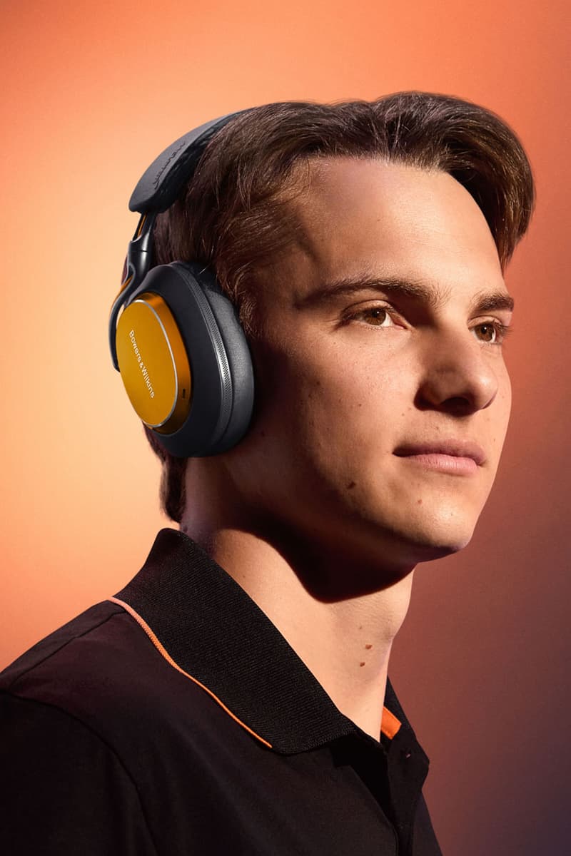For the Las Vegas Grand Prix, Bowers & Wilkins and McLaren Continue To Champion the Pursuit of Perfection px8 f1 edition price release info lando norris oscar piastri driver campaign link website papaya 
