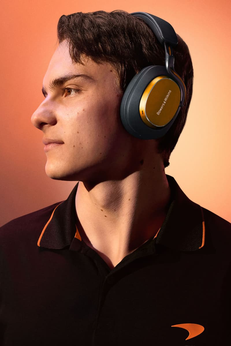 For the Las Vegas Grand Prix, Bowers & Wilkins and McLaren Continue To Champion the Pursuit of Perfection px8 f1 edition price release info lando norris oscar piastri driver campaign link website papaya 