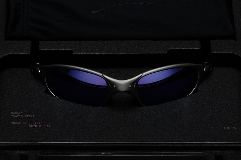 Travis Scott and Cactus Jack Revive the Oakley X-Metal Juliet collaboration release info sunglasses Chief Visionary of Oakley