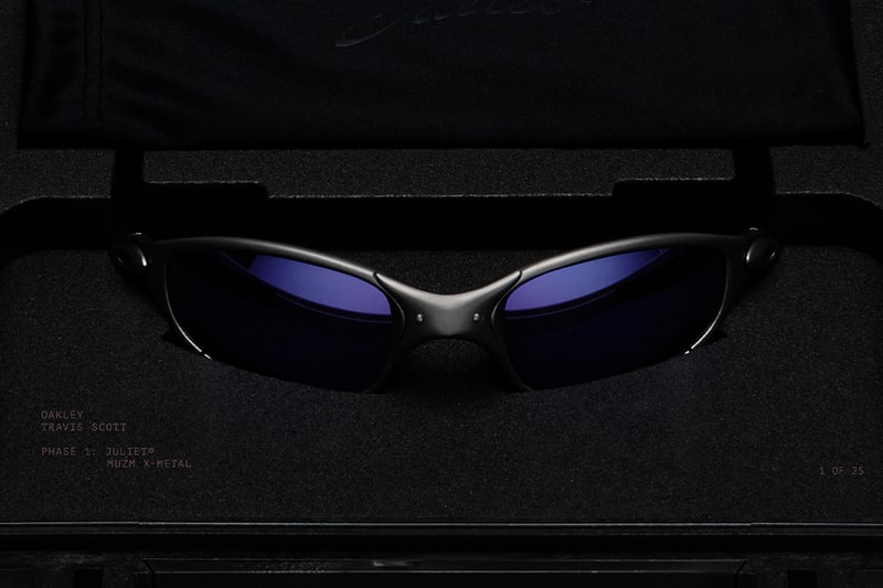 Travis Scott and Cactus Jack Revive the Oakley X-Metal Juliet collaboration release info sunglasses Chief Visionary of Oakley