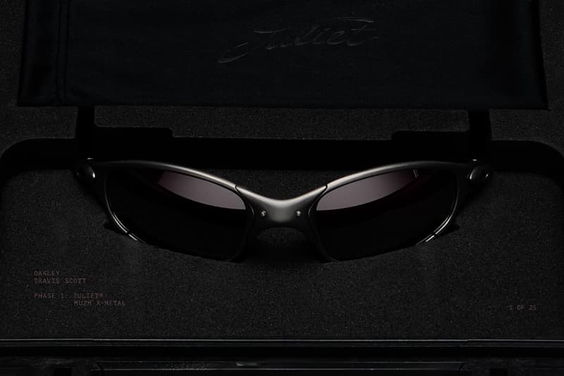 Travis Scott and Cactus Jack Revive the Oakley X-Metal Juliet collaboration release info sunglasses Chief Visionary of Oakley