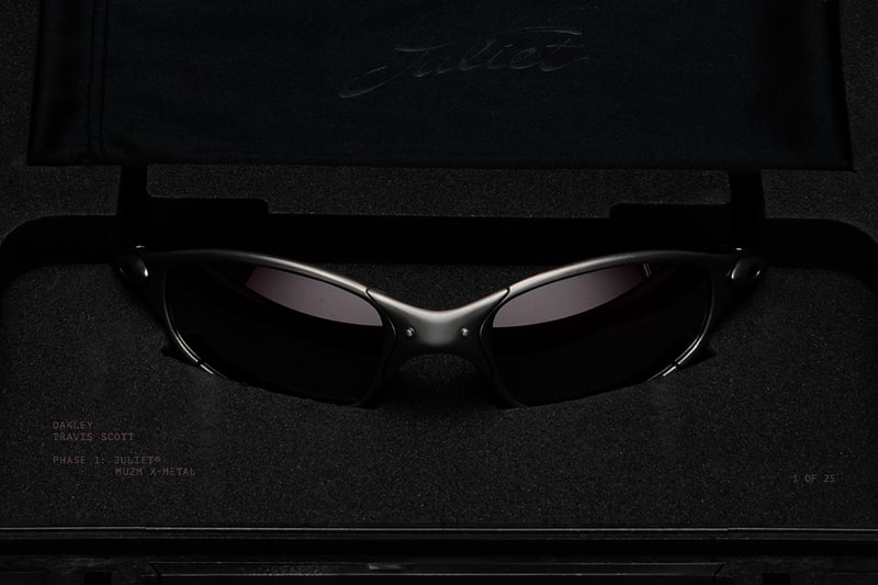 Travis Scott and Cactus Jack Revive the Oakley X-Metal Juliet collaboration release info sunglasses Chief Visionary of Oakley
