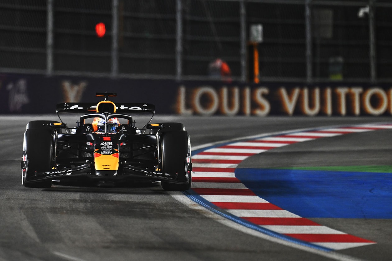 Louis Vuitton Keeps Its Winning Streak Alive – Even in Las Vegas grand prix formula 1 f1 trophy trunk case max verstappen