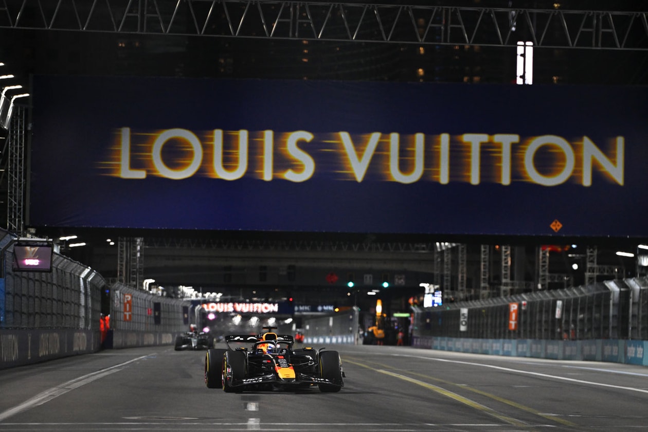Louis Vuitton Keeps Its Winning Streak Alive – Even in Las Vegas grand prix formula 1 f1 trophy trunk case max verstappen