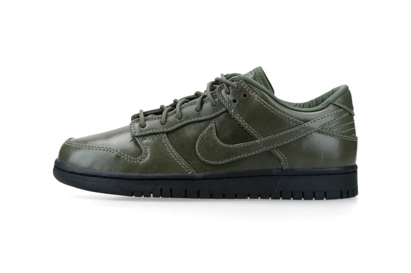 Nike Dunk Low Retro Premium QS Triple Black IQ3342-001 Army Olive IQ3342-300