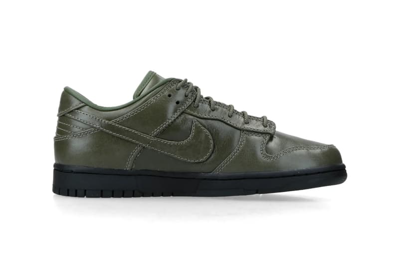 Nike Dunk Low Retro Premium QS Triple Black IQ3342-001 Army Olive IQ3342-300