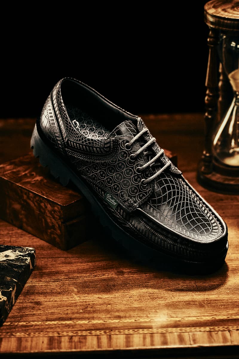 Dime x Paraboot Collaboration Release Info smiley face shoe thiers
