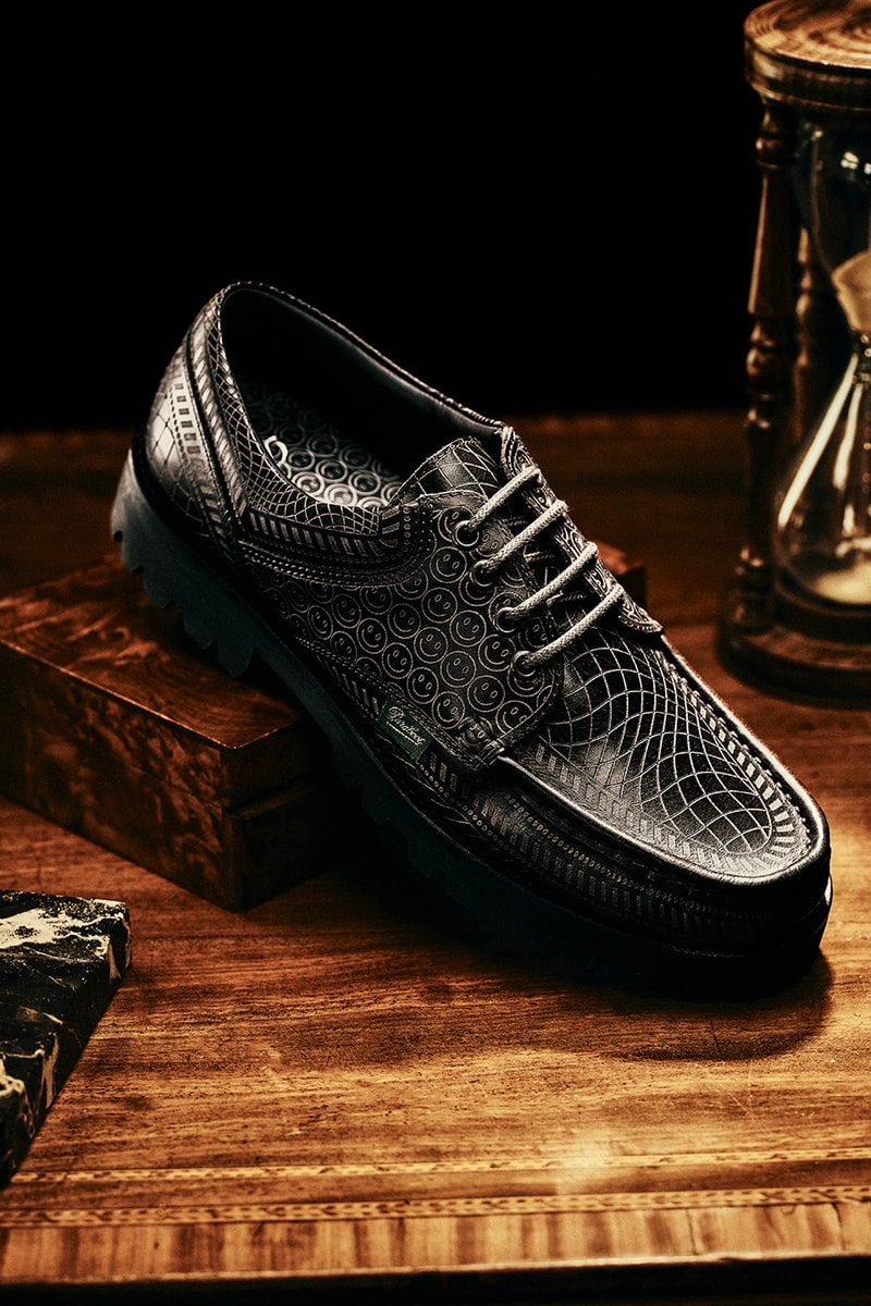 Dime x Paraboot Collaboration Release Info smiley face shoe thiers