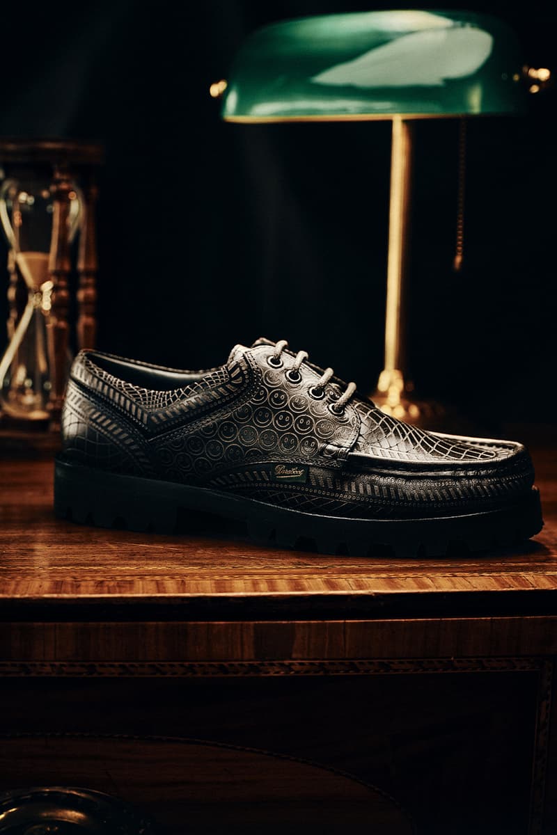 Dime x Paraboot Collaboration Release Info smiley face shoe thiers