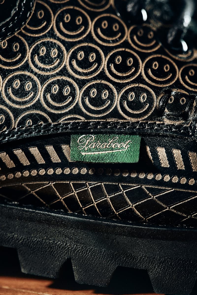 Dime x Paraboot Collaboration Release Info smiley face shoe thiers