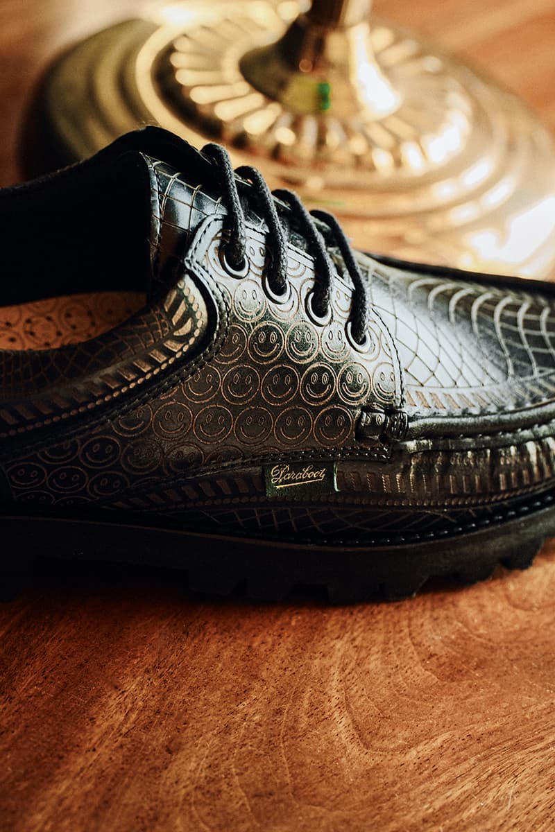 Dime x Paraboot Collaboration Release Info smiley face shoe thiers