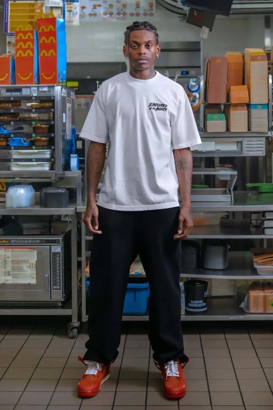 Nigel Sylvester x McDonald's "Employee of the Month" Collection collaboration release info december holiday 2025