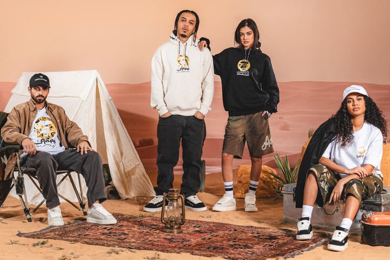 AAPE UAE National day collection a bathing ape hoodies t-shirts limited edition typography arabic graphic prints Tayeb Santo 1Takenando Chndy