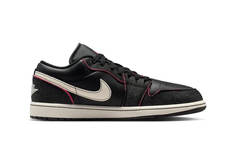 Air Jordan 1 Low "Black Denim" Black/Racer Pink-Pale Ivory IR0842-010 Release Info spring 2026 jordan brand michael jordan high top nike