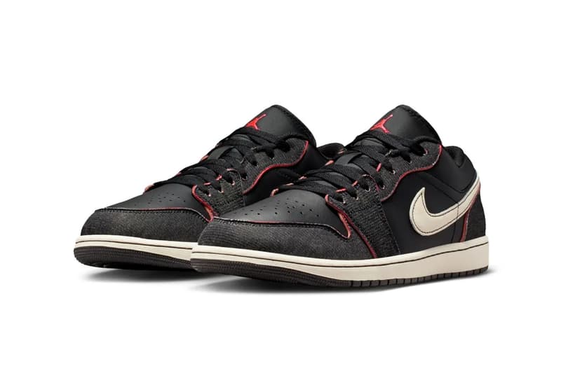 Air Jordan 1 Low "Black Denim" Black/Racer Pink-Pale Ivory IR0842-010 Release Info spring 2026 jordan brand michael jordan high top nike