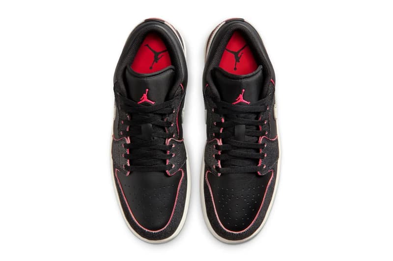 Air Jordan 1 Low "Black Denim" Black/Racer Pink-Pale Ivory IR0842-010 Release Info spring 2026 jordan brand michael jordan high top nike