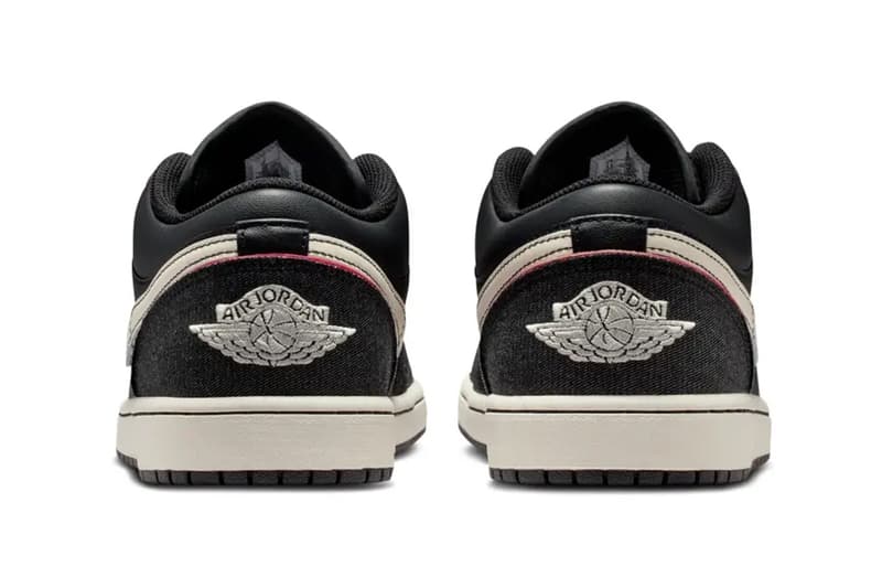 Air Jordan 1 Low "Black Denim" Black/Racer Pink-Pale Ivory IR0842-010 Release Info spring 2026 jordan brand michael jordan high top nike