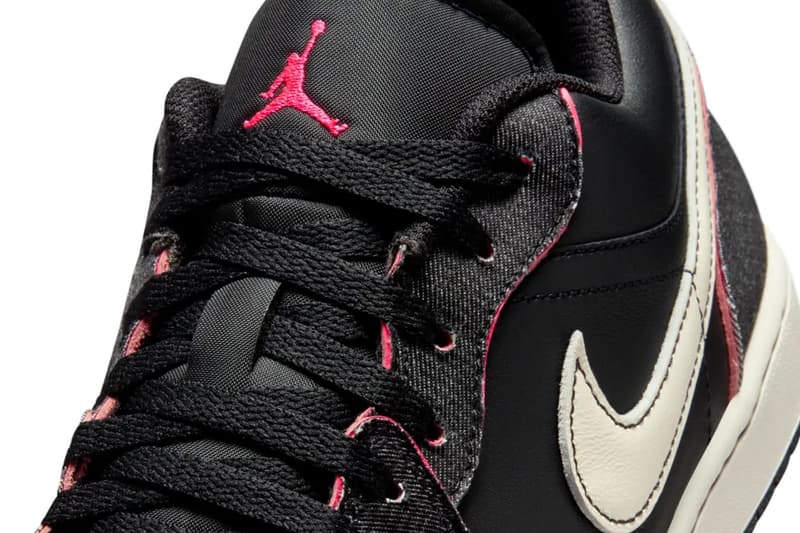 Air Jordan 1 Low "Black Denim" Black/Racer Pink-Pale Ivory IR0842-010 Release Info spring 2026 jordan brand michael jordan high top nike