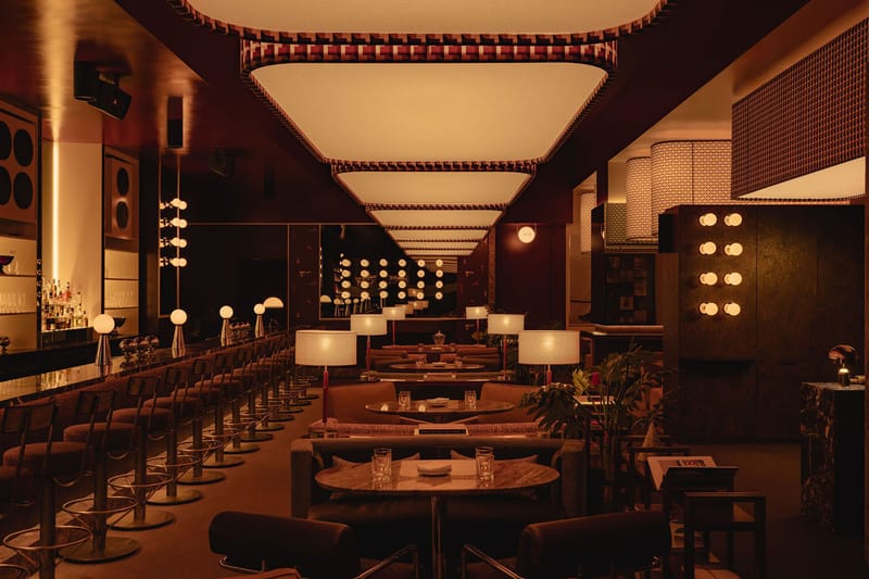 Dark and Dramatic Lighting Are Key to Mimi Bar’s Cinematic Ambiance