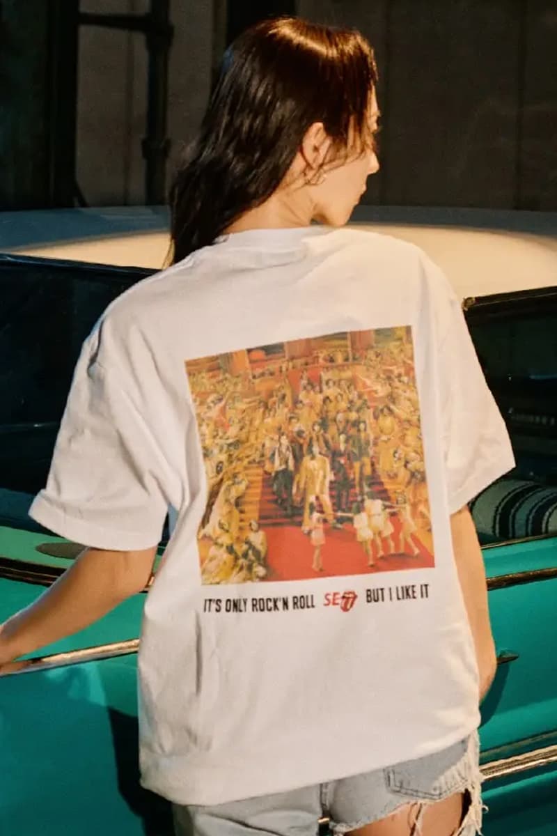 WIND AND SEA and The Rolling Stones Celebrate Rock and Roll Heritage With FW25 Collab varsity jackets leather jackets cobranding sticky fingers graphics