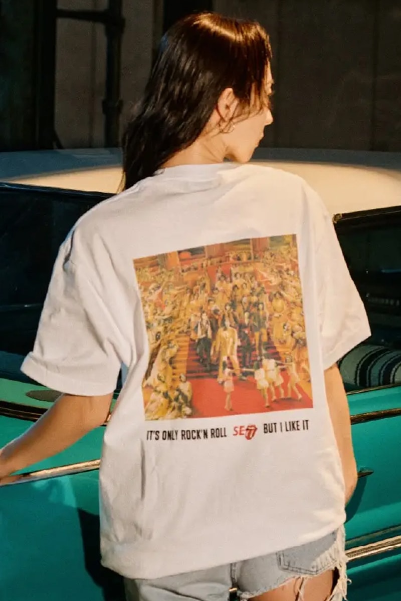 WIND AND SEA and The Rolling Stones Celebrate Rock and Roll Heritage With FW25 Collab varsity jackets leather jackets cobranding sticky fingers graphics