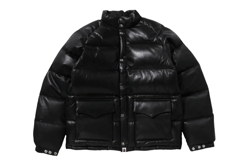 BAPE® Relaunches the Leather Classic Down Celebrating A Quarter-Century of Luxury limited edition camo navy brown purple black