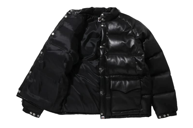 BAPE® Relaunches the Leather Classic Down Celebrating A Quarter-Century of Luxury limited edition camo navy brown purple black