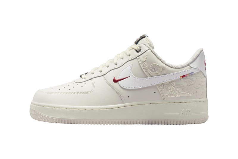 Nike Air Force 1 Year of the Horse heel embroidery detail