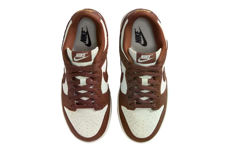 Nike Dunk Low Embossed Baroque Pack fauna brown black sail IF3944-001 IF3944-100 Release Info