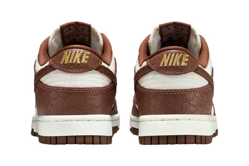 Nike Dunk Low Embossed Baroque Pack fauna brown black sail IF3944-001 IF3944-100 Release Info