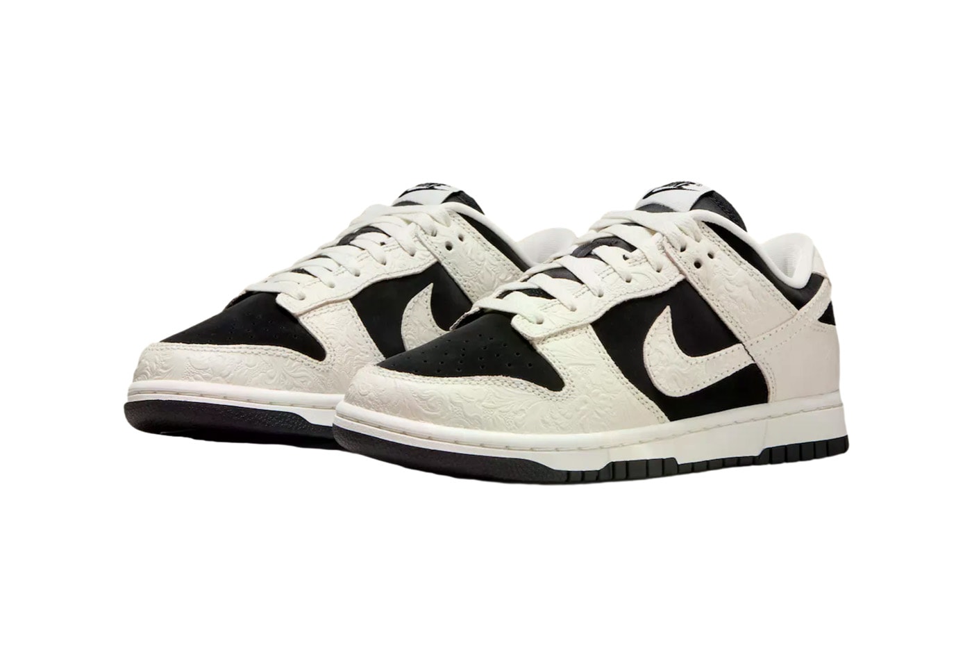 Nike Dunk Low Embossed Baroque Pack fauna brown black sail IF3944-001 IF3944-100 Release Info