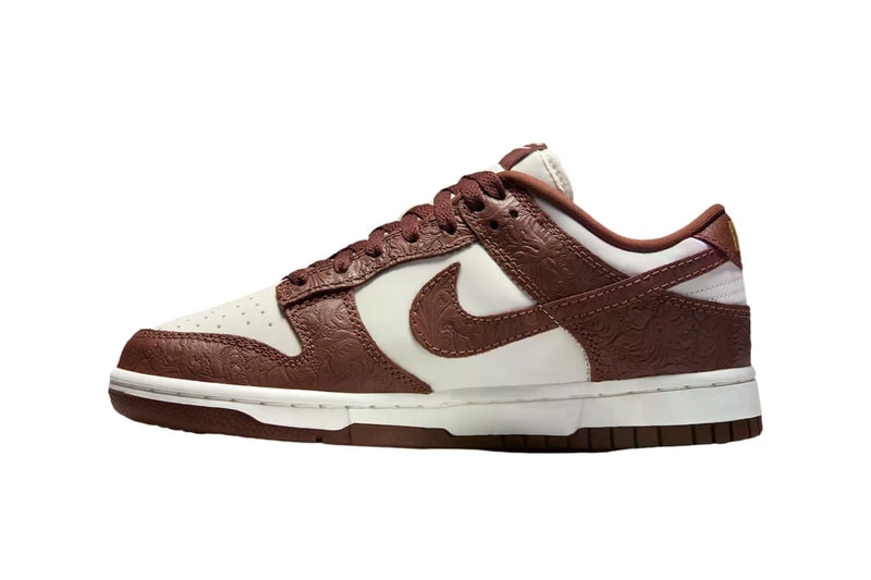 Nike Dunk Low Embossed Baroque Pack fauna brown black sail IF3944-001 IF3944-100 Release Info