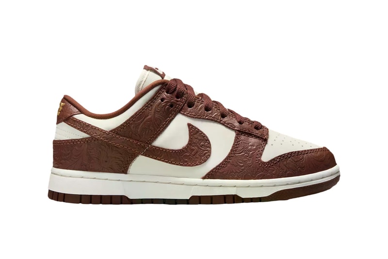 Nike Dunk Low Embossed Baroque Pack fauna brown black sail IF3944-001 IF3944-100 Release Info