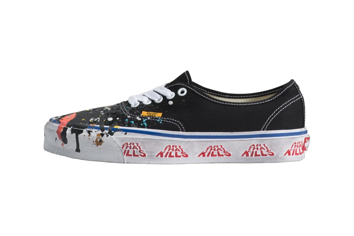 GALLERY DEPT Vans Authentic 44 Black Black Multi Color VN000EEUBLA Release Info