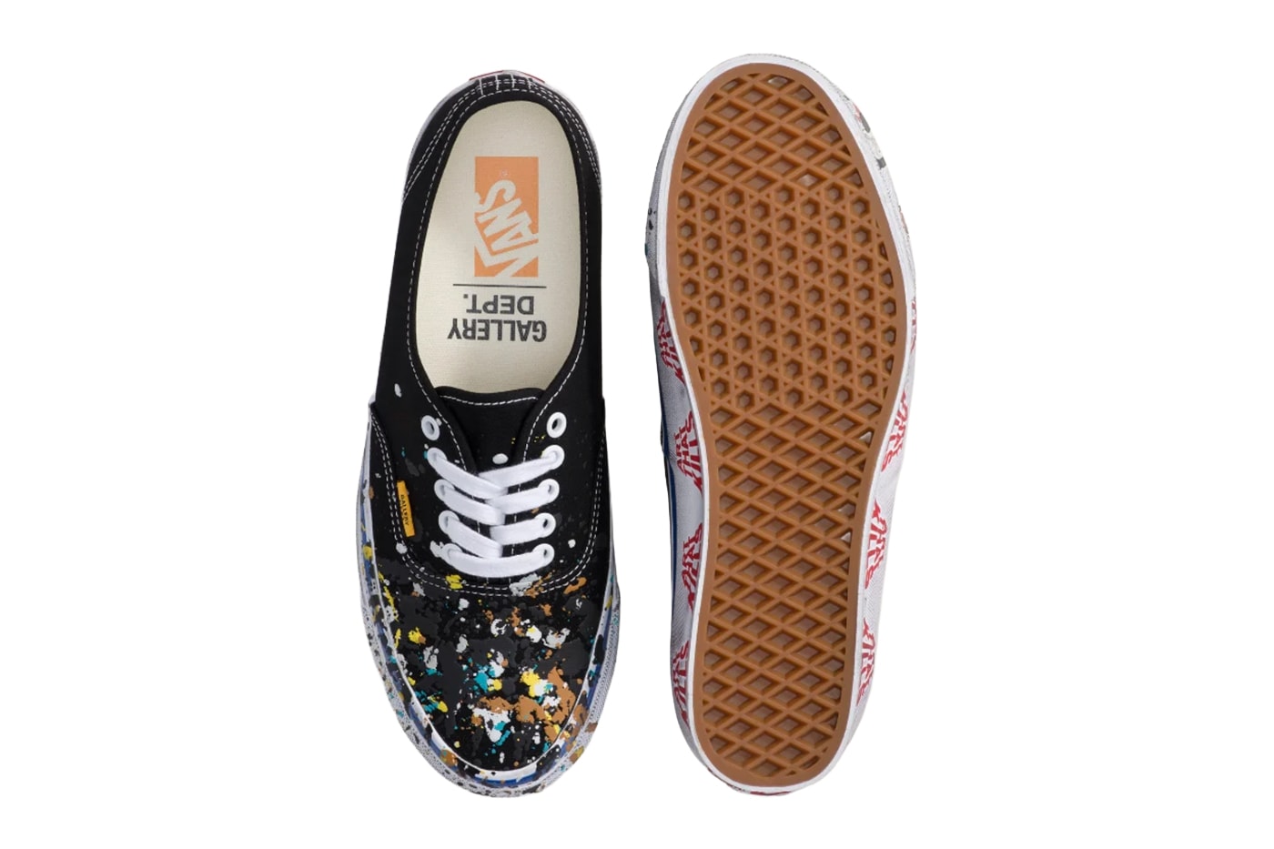 GALLERY DEPT Vans Authentic 44 Black Black Multi Color VN000EEUBLA Release Info