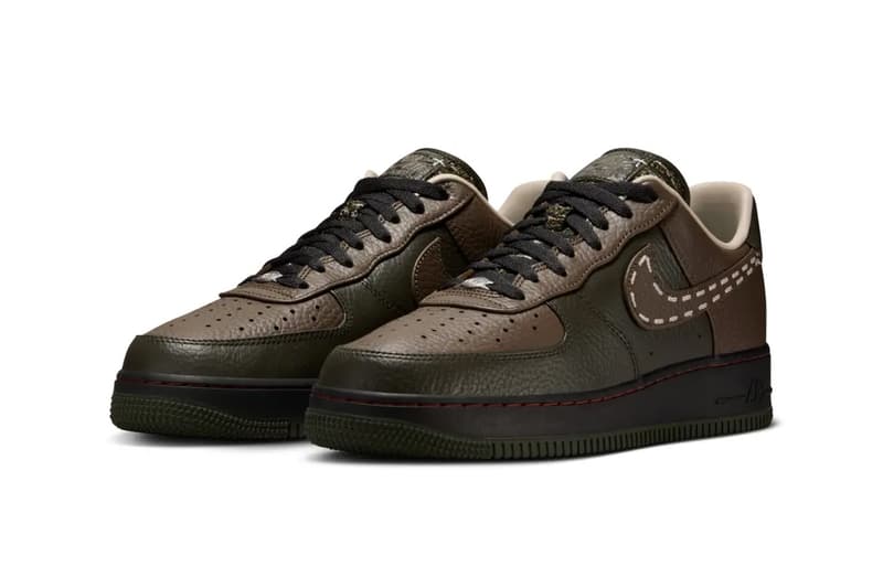 Nike Air Force 1 Low "Sequoia/Dark Hazel" Release Sequoia/Black-Cream II-Dark Hazel IQ1122-320 2026 release date af1 swoosh