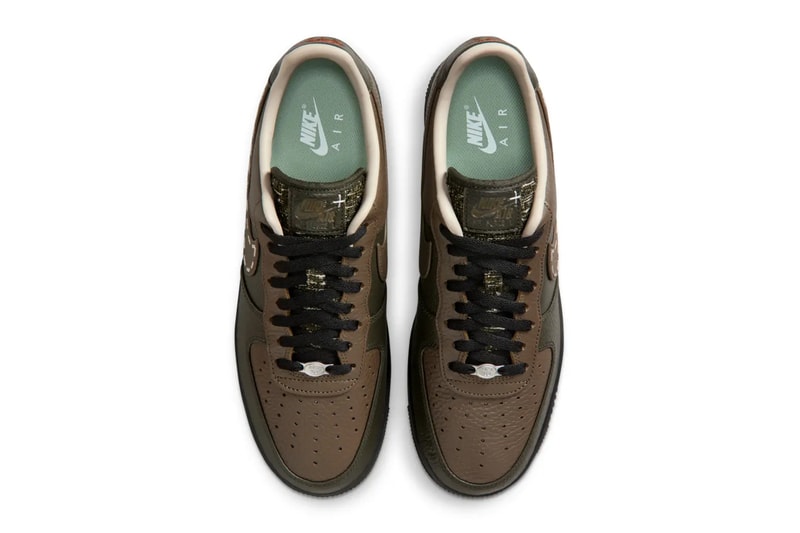 Nike Air Force 1 Low "Sequoia/Dark Hazel" Release Sequoia/Black-Cream II-Dark Hazel IQ1122-320 2026 release date af1 swoosh