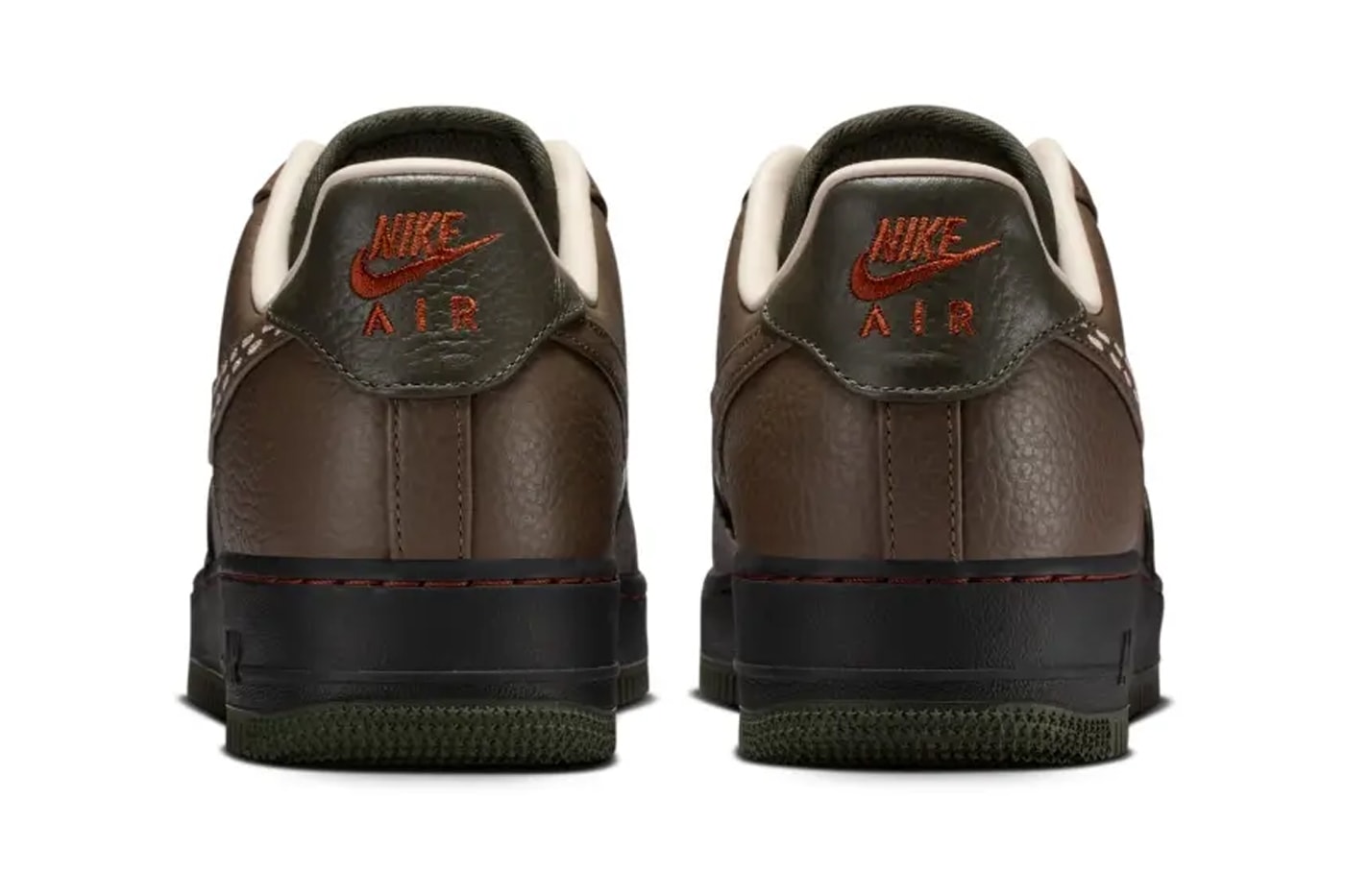 Nike Air Force 1 Low "Sequoia/Dark Hazel" Release Sequoia/Black-Cream II-Dark Hazel IQ1122-320 2026 release date af1 swoosh