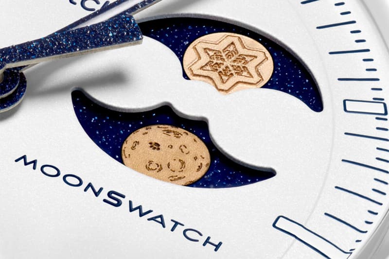 OMEGA x Swatch Mission to Earthphase Moonshine Gold MoonSwatch “Cold Moon” Release Info SO33W701L