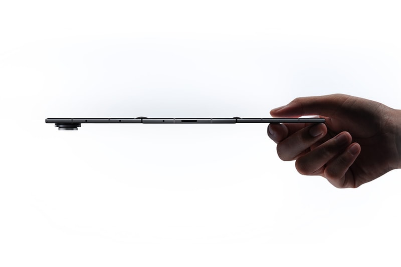 Samsung Galaxy Z TriFold unfolded showing 10-inch Dynamic AMOLED 2X display and triple-panel dual-hinge design