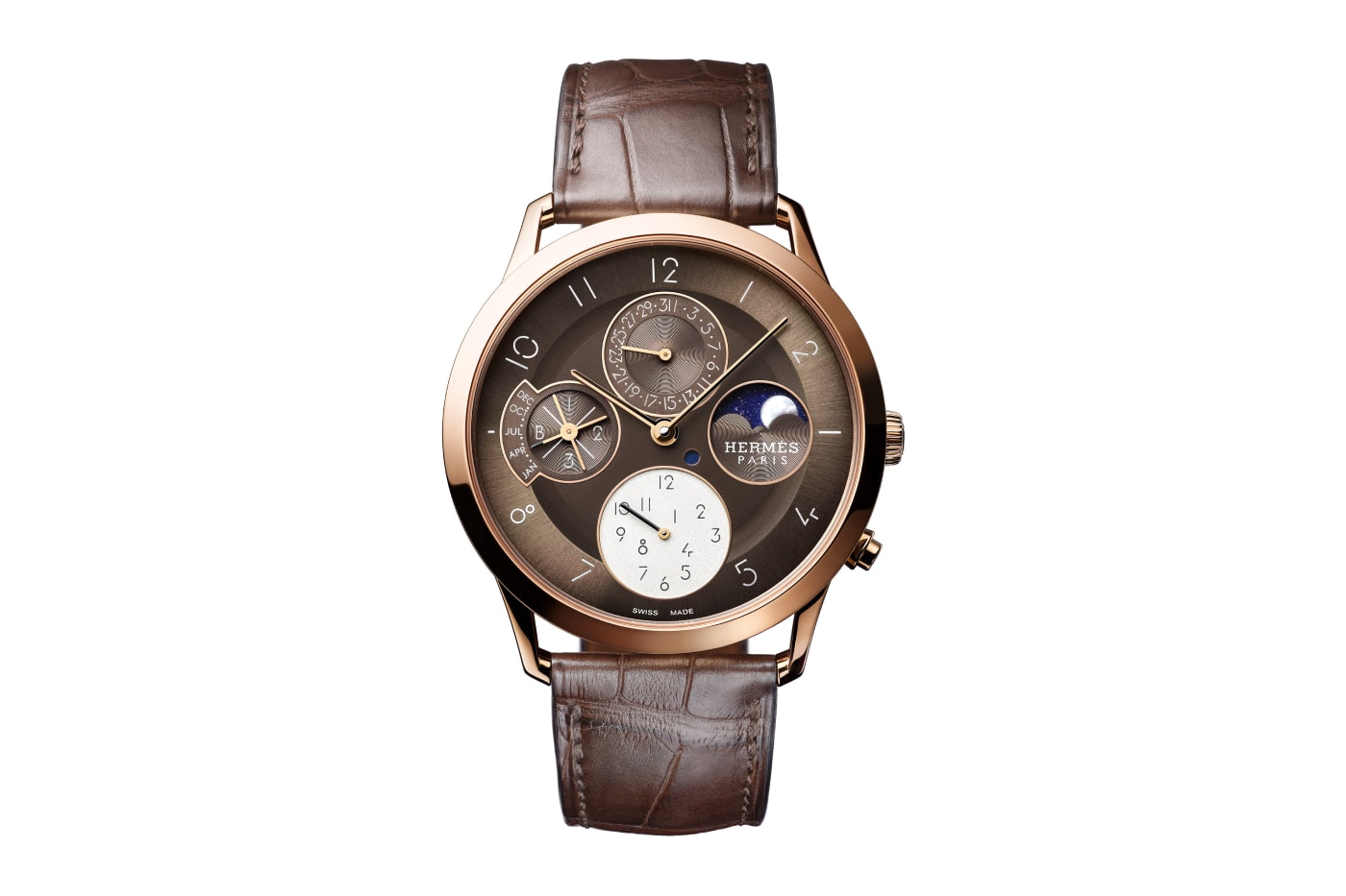 Hermès Horloger Slim d'Hermès Quantième Perpétuel Info