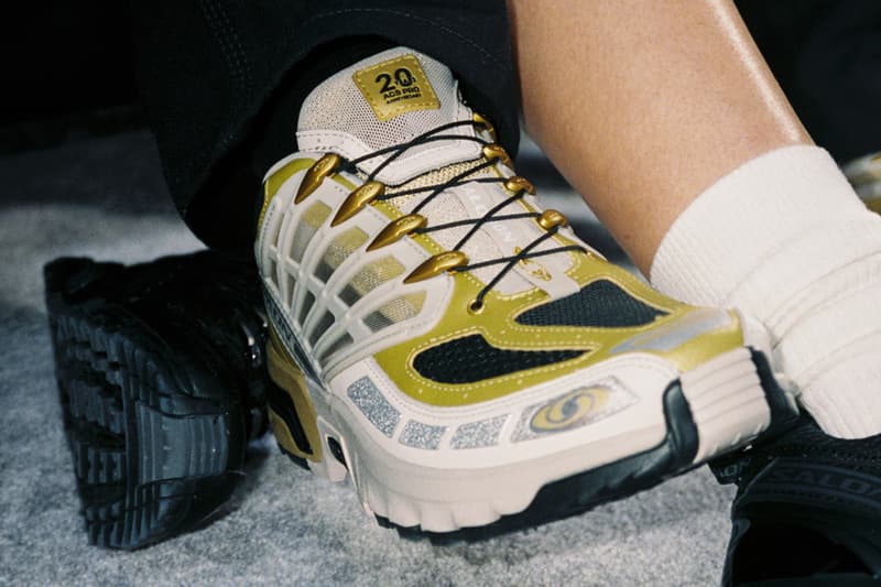 Salomon ACS Pro 20 Year Anniversary Limited Edition Rich Old Gold/Silver Cloud/Black