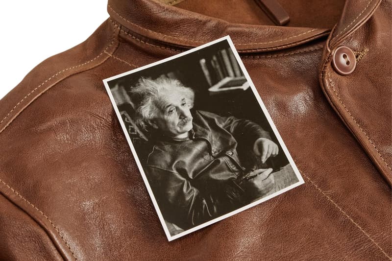Levis Vintage Clothing Albert Einstein Leather Jacket Release Info