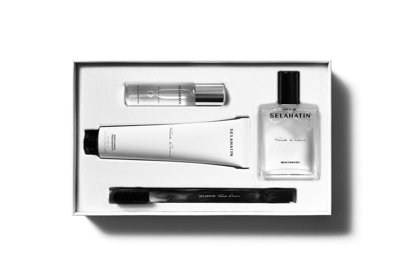 Rick Owens Makes Brushing Your Teeth a Gothic Ritual Rick Owens x Selahatin Dental Collaboration Release toothbrush mouthwash dental kit