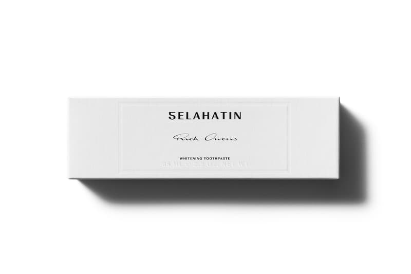 Rick Owens Makes Brushing Your Teeth a Gothic Ritual Rick Owens x Selahatin Dental Collaboration Release toothbrush mouthwash dental kit