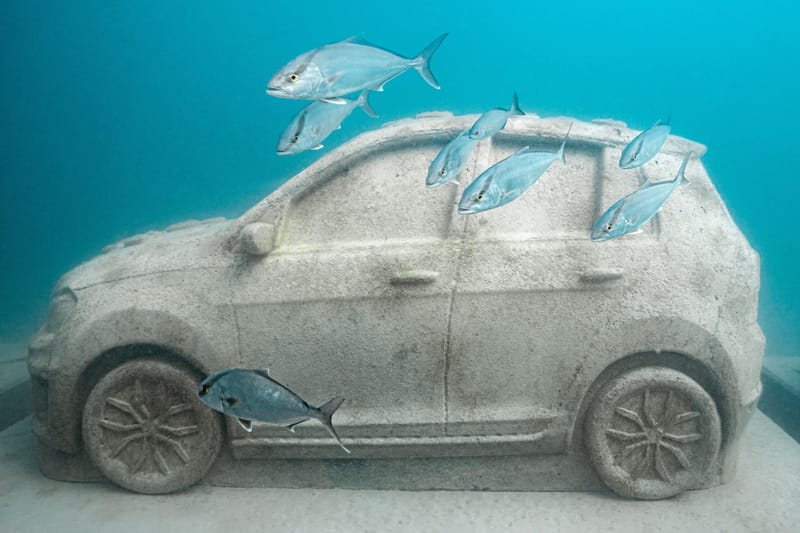22 Cars, 20 Feet Down: Leandro Erlich Unveils 'CONCRETE CORAL' at Miami Art Week