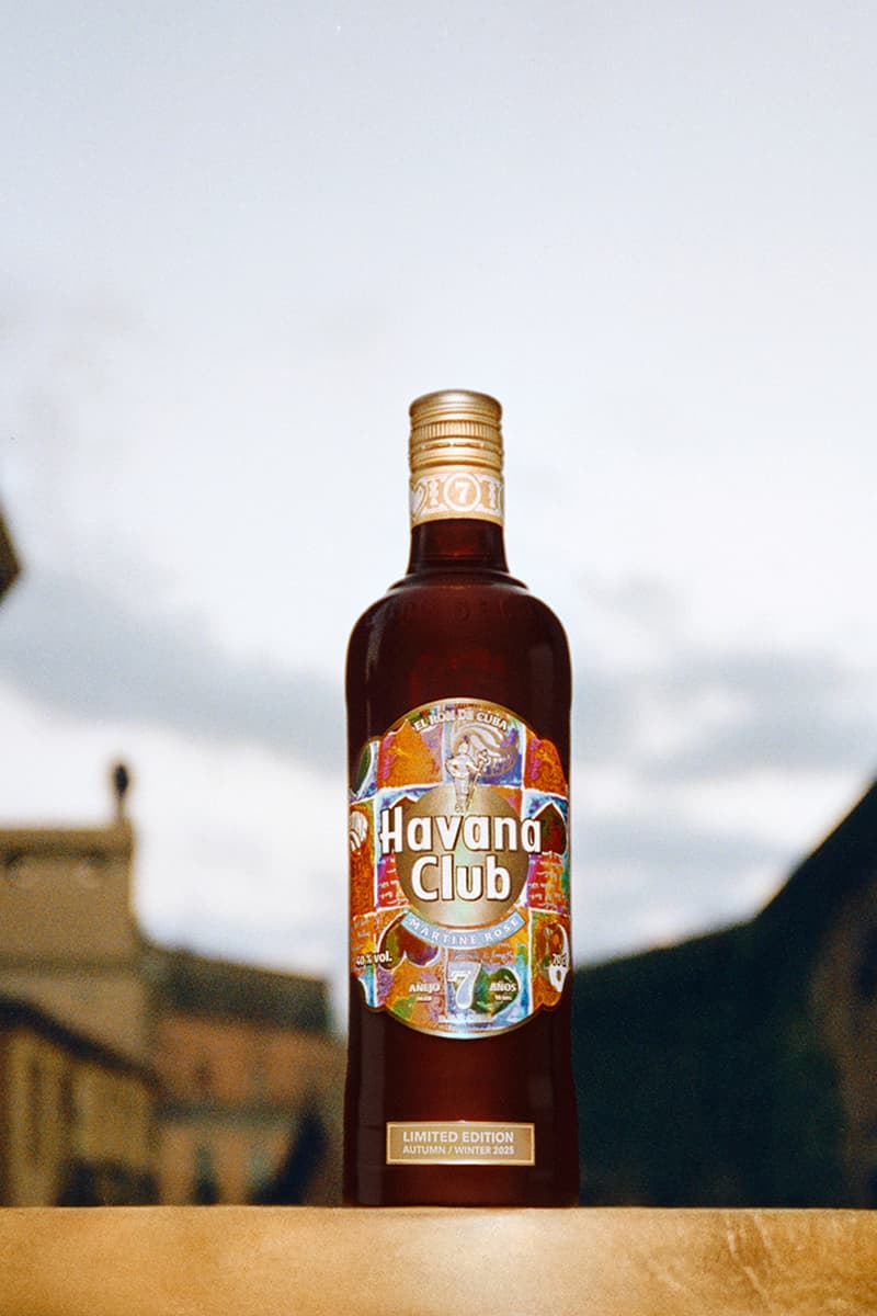 martine rose havana club collaboration bottle limited edition campaign cuba jamaica interview fall winter 2025 heart print mosaic dance color texture