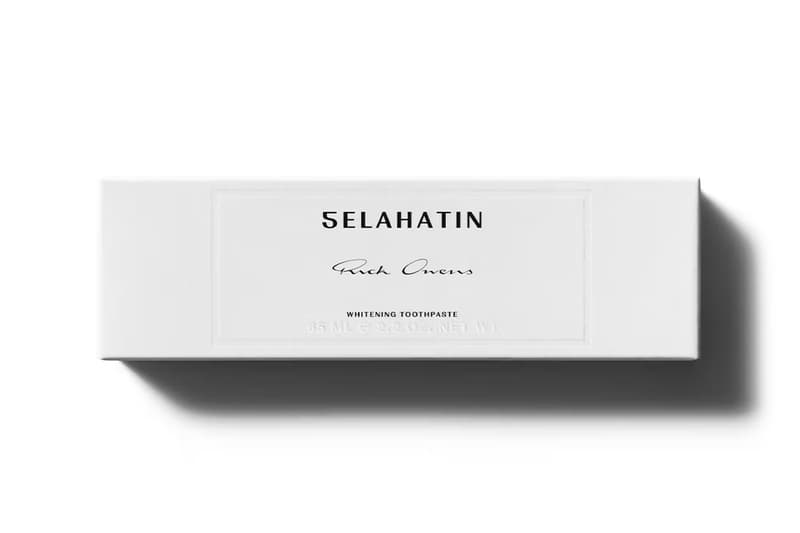 Rick Owens Makes Brushing Your Teeth a Gothic Ritual Rick Owens x Selahatin Dental Collaboration Release toothbrush mouthwash dental kit