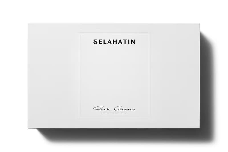 Rick Owens Makes Brushing Your Teeth a Gothic Ritual Rick Owens x Selahatin Dental Collaboration Release toothbrush mouthwash dental kit